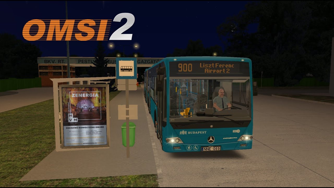 OMSI 2｜Délpest 5.2｜900 ➤ Délpesti A.g ➟ Liszt Ferenc Reptér｜Mercedes Benz Conecto｜BKK Futár