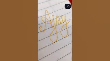 The Most Satisfying Video On Cursive Writing || Cursive writing #shorts #trending