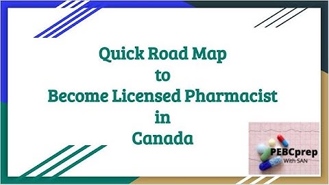 Quick map to become Licensed Pharmacist in Canada | PEBCprep with San