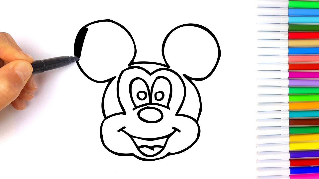 Disegno E Coloro Topolino Disegni Facili Ma Belli Youtube