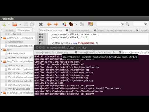 Unity menu entries fading v2