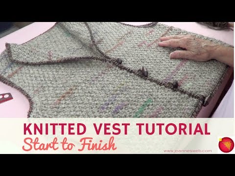 Video Knitted Vest Start to Finish - Vest Tutorial Knitting... - youtube
