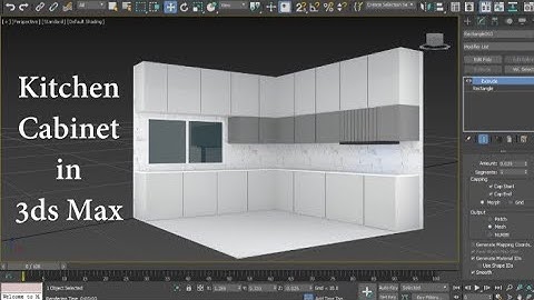 Kitchen Design in 3ds Max | Create Cabinets very easy | 3d Modeling