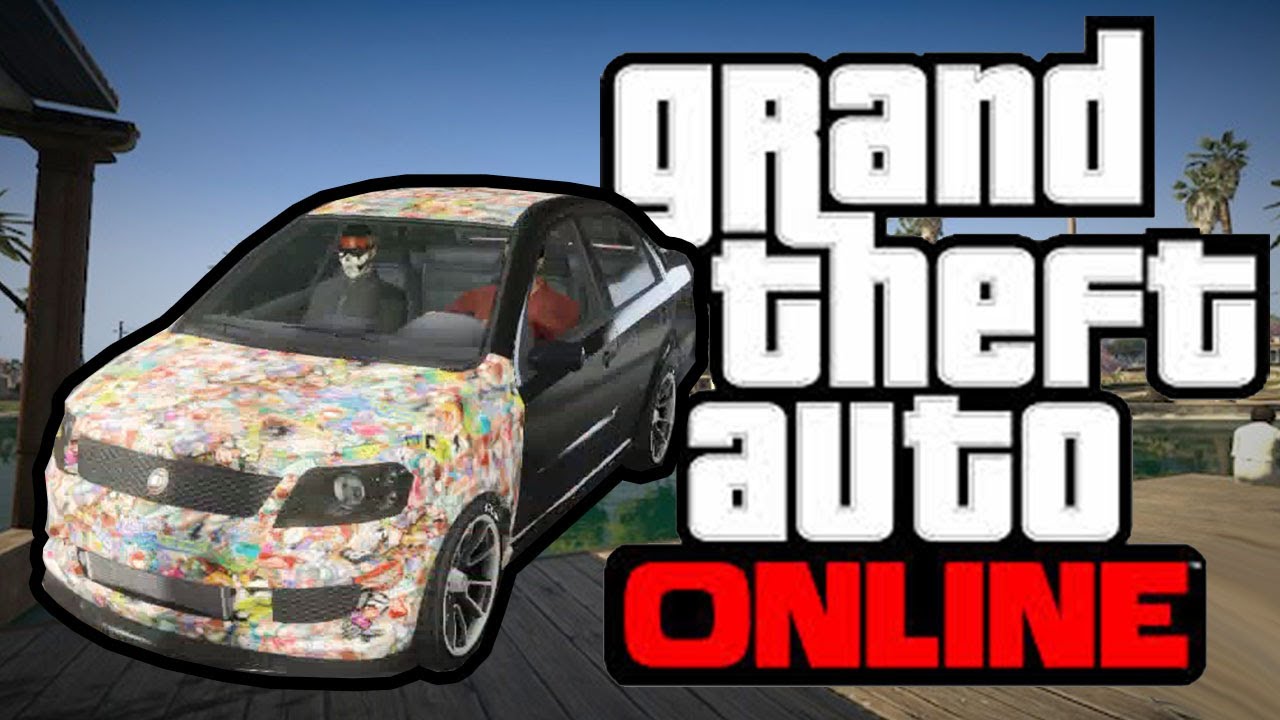 GTA 5 Rare "Sticker Bomb" Car (How to get the Declasse Asea) YouTube