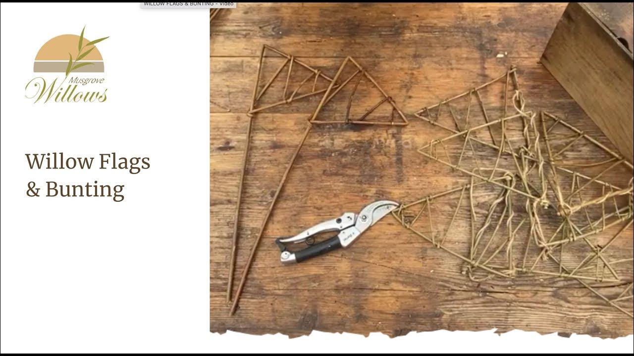 How to weave Willow Flags and Bunting YouTube