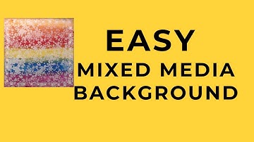 EASY Mixed Media Background #mixedmediaarttutorials #tutorials #kellydonovan #plaidcrafts