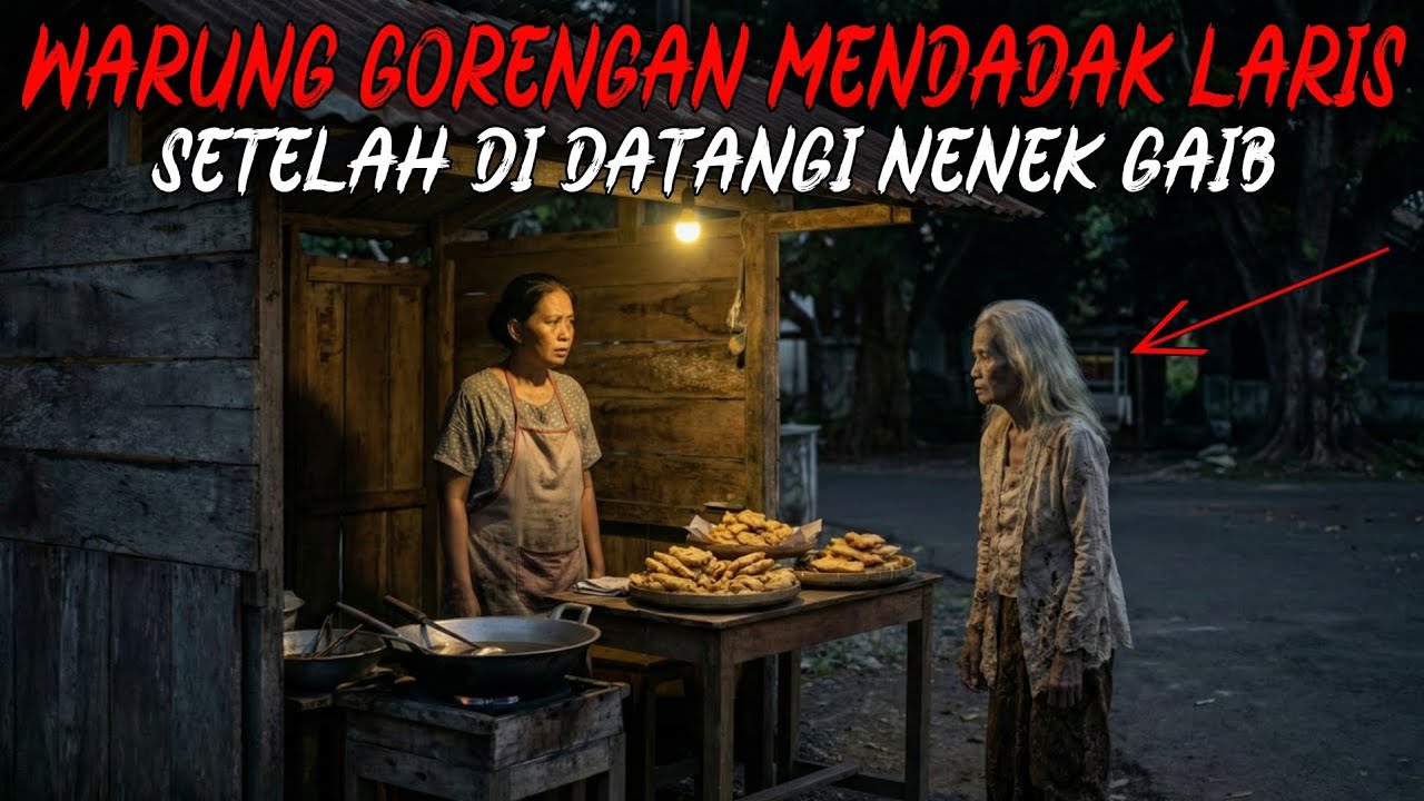 KISAH NYATA‼️WARUNG GORENGAN JANDA  MENDADA LARIS, SETELAH DIDATANGI NENEK GAIB DAN DIAJARI MASAK
