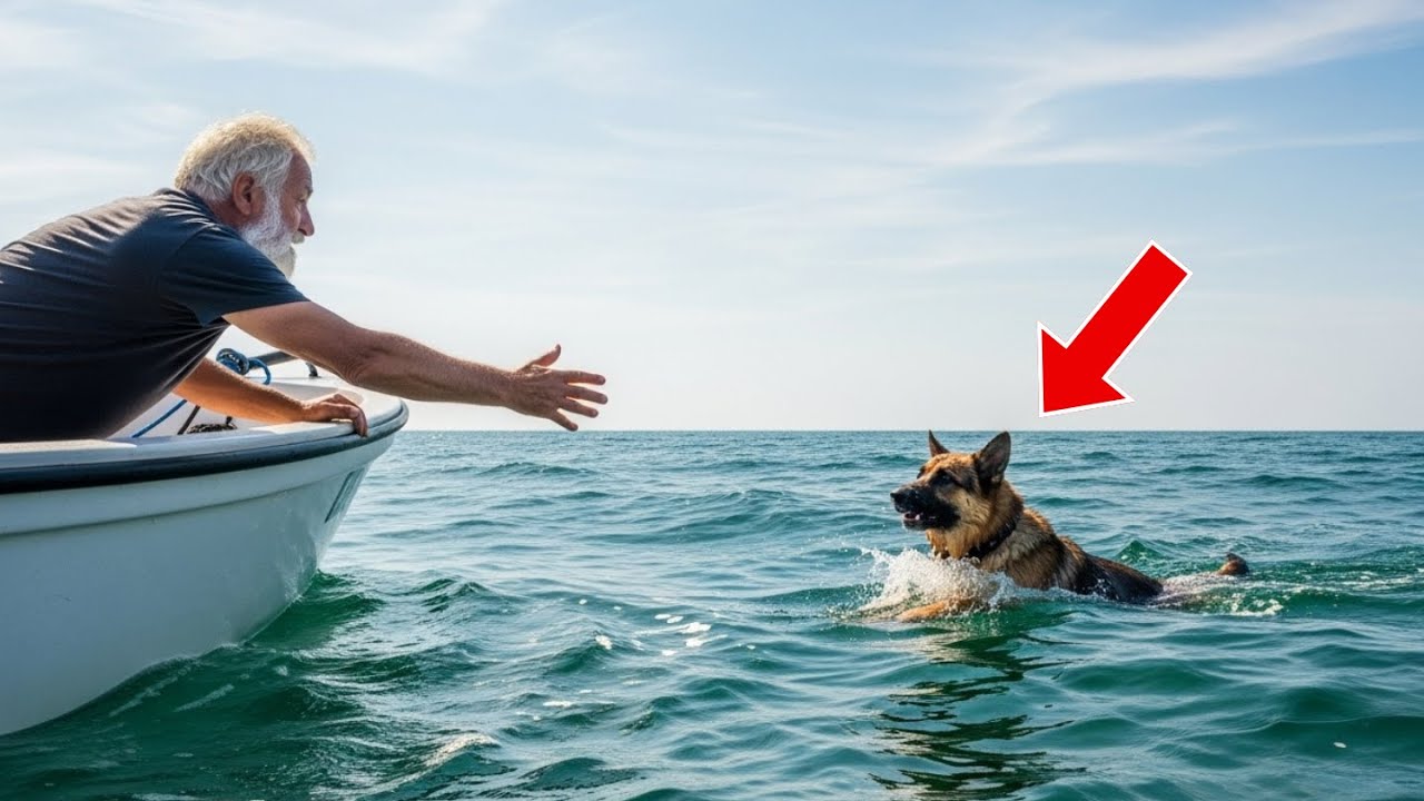 A Dog Cries for Help in the Middle of the Ocean—When the Fisherman Sees  Why, He Breaks Down in Tears