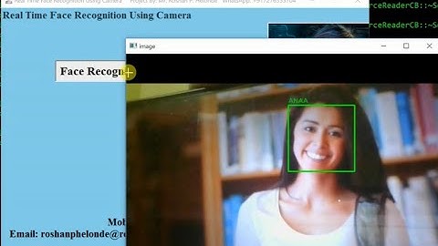 Face Recognition Using Camera || With Source Code