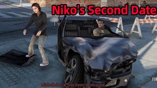 In traffic at a speed of 9999999, Niko's Second Date！ - GTA4
