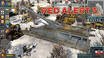 Red Alert 3 EISENREICH MOD German Massive Tanks Warfare | The Big Railway Gun Eisenbahngeschütz