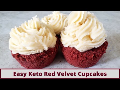 Easy And Delicious Keto Red Velvet Cupcakes (Nut Free And Gluten Free)