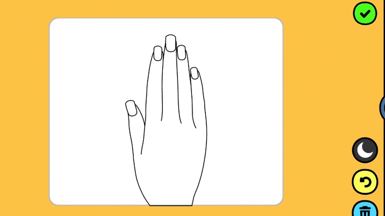 How to Color a Hand | Easy Drawing and Coloring for Kids - YouTube