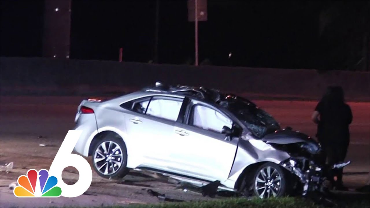 Woman killed in wrong-way crash on Palmetto Expressway - YouTube