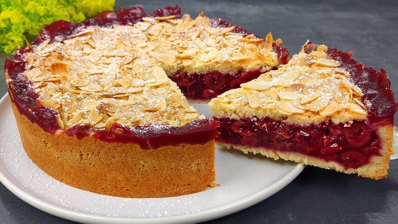 Много фруктов, мало теста 🍒🍒🍒 Божественный вишневый торт. Быстро и вкусно!