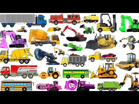 Alat Berat Proyek Konstruksi Gedung || Telehandler, Demolition, Mixer ...