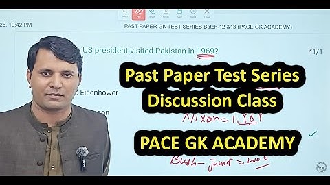Past Paper Test Series Test Discussion Class by Sir Rana M.Aslam | PACE GK ACADEMY