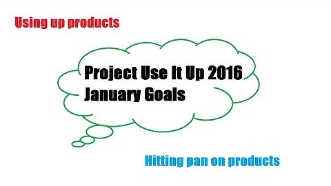 Project Use It Up 2016 - January Goals  | Journey to Crueltyfree