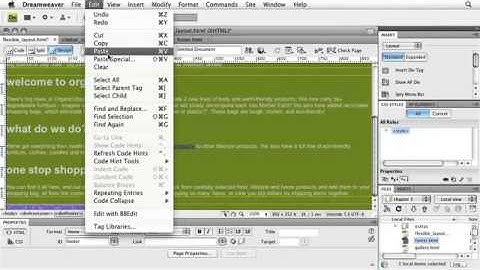 Adope Dreamweaver Tutorial CS4 Creating a Flexible 2 Column Layout