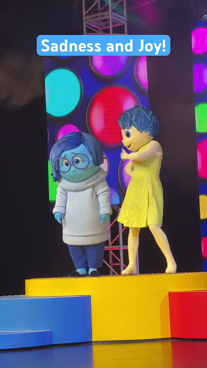 Meet Sadness and Joy!!!!  #disneyland #sadness #joy #insideout #insideout2 #california