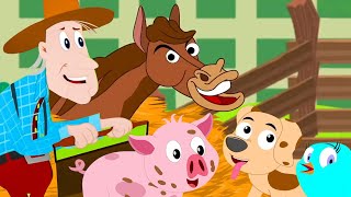 Old Macdonald Had A Farm + More Animal Cartoon and Song for Kids