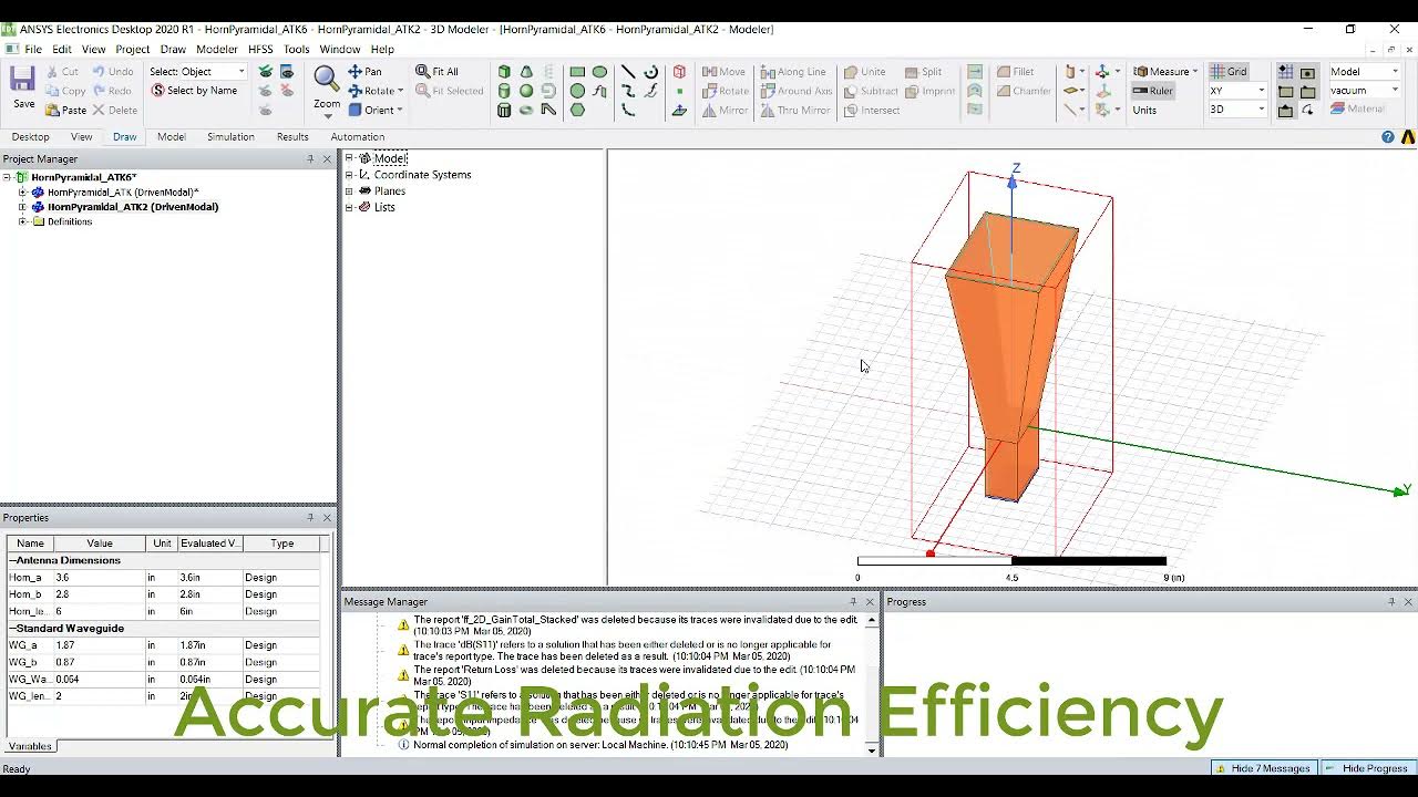 Accurate Antenna Radiation Efficiency settings in HFSS YouTube