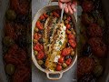 Mediterranean Baked Fish #mediterraneandiet #americanfood #usafood #usafoodie #easyrecipes #healthy