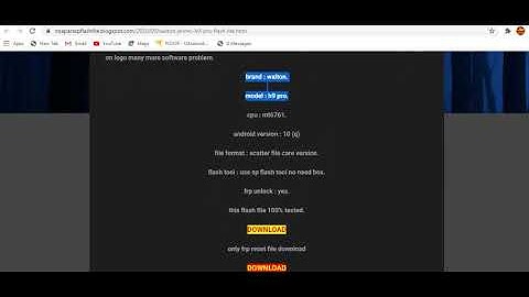 Walton Primo H9 Pro Flash File 100% Working