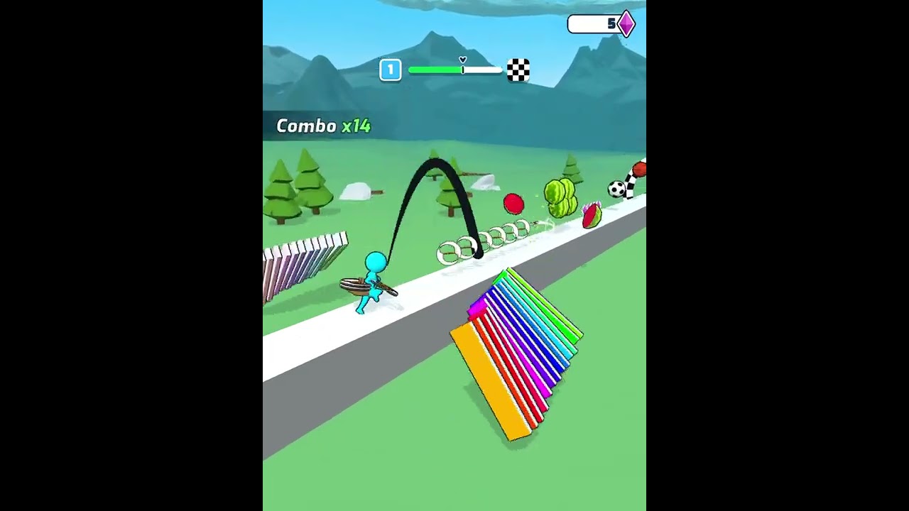 Slice Rush | Level 1 | IOS - Android Game 