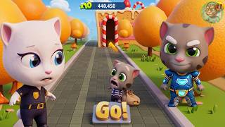 Talking Tom Gold Run Candy 🍭 Boss Fight ┃ Tom vs Angela Gameplay