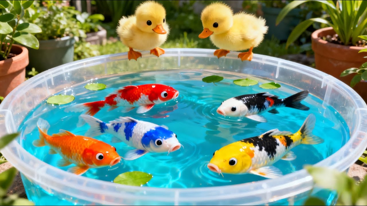 unboxing ikan hias warna warni, ikan koi, ikan glowfish, ikan cupang, kura kura brazil 🐠🌈💦