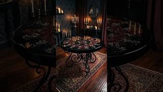 Black Rose Gothic Resin Table — Dark Luxury Build#shorts