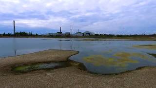 Cooling pond of Chernobyl nuclear power plant before it was gone