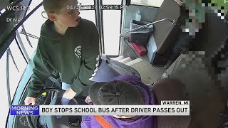 Little Hero Boy Stops Michigan School Bus With Ill Driver