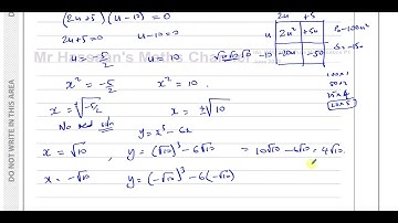 WMA11/01 (Edexcel) IAL P1 June 2022, Q6, Non-Linear Simultaneous Equations