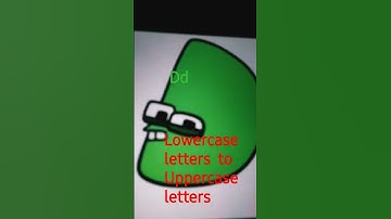 uppercase  letters  to lowercase letters
