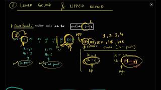 5. LOWER BOUND AND UPPER BOUND || BINARY SEARCH REVISION SERIES