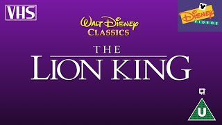 Closing To The Lion King Uk Vhs 1995