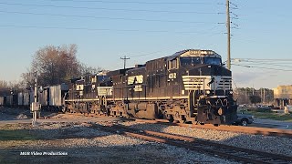 2-28-2026: NS AC44C6M 4312 & NS AC44C6M 4916 Lead NS 323 Thru Bonaire, GA With NS ES44AC Mid-DPU