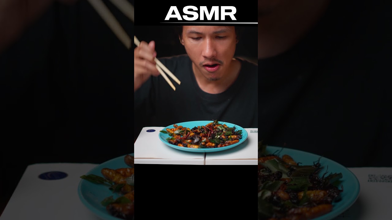 Fried insects ASMR 