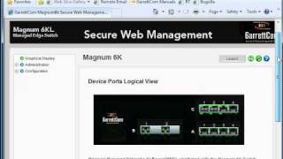 GarrettCom: Using the 6K GUI for the first time & IP Settings
