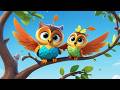 Nina Owl&rsquo;s Starry Sky Journey 🌌🎶 | Soothing Bedtime Song for Kids | Magical Night Rhyme
