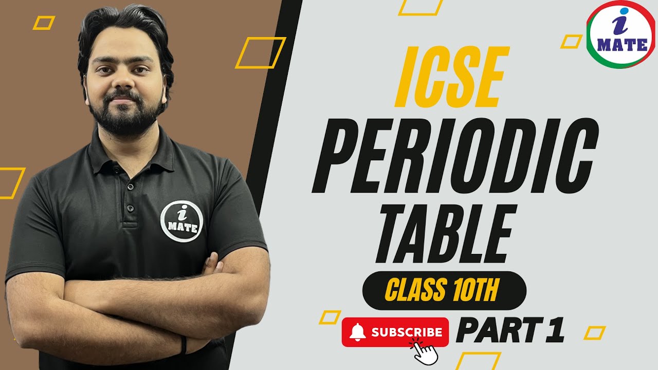 Periodic Table Class 10 ICSE One Shot Early Trends Part 1 By periodic-table-class-10-icse-one-shot-early-trends-part-1-by