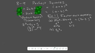 Honors Algebra 8 9 Notes