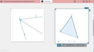 Constructing Perpendicular and Angle Bisectors with Construct Menu screenshot 1