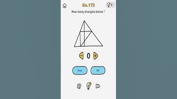 Brain Out Level 172 How many triangles below?