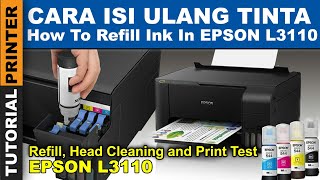 CARA ISI ULANG TINTA EPSON L3110, cara isi ulang tinta epson l3110, cara mengisi ulang tinta epson