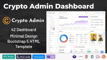 Ultimate Crypto Admin Dashboard Template for Exchange, Token Stats & Wallet Monitoring Needs
