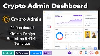 Ultimate Crypto Admin Dashboard Template for Exchange, Token Stats & Wallet Monitoring Needs