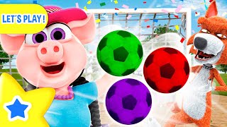 ⚽️ Let's Play Soccer and Learn Colors! 🌈 LET'S PLAY 🥳 FOR KIDS | Zenon the Farmer